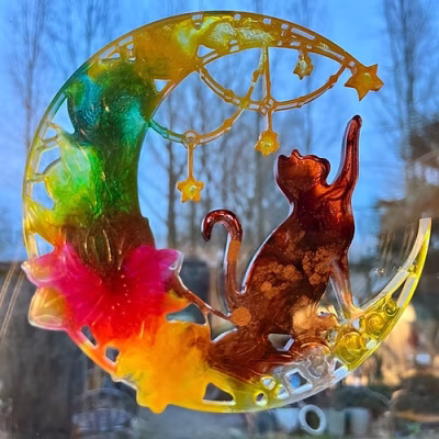 Gedenk sieraden en voorwerpen in epoxyhars raven start crafts